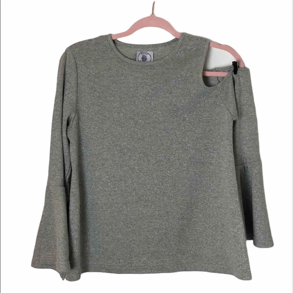 Muche Muchette metallic bell sleeve NWOT sweater - Picture 1 of 6